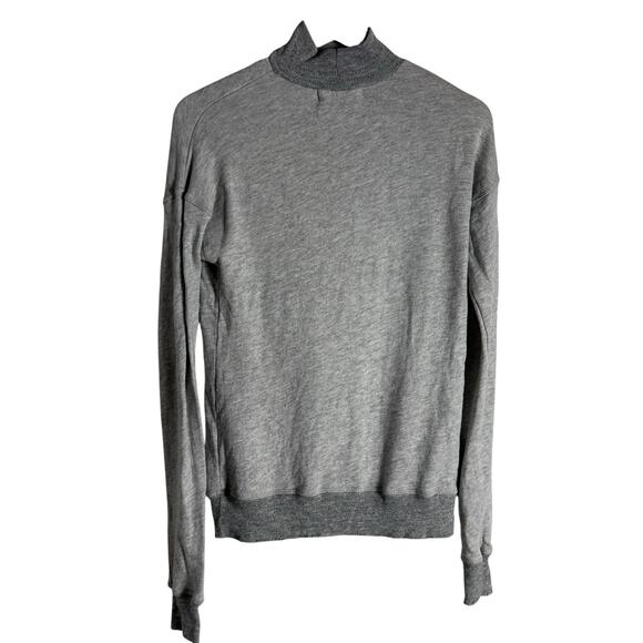 n:Philanthropy Gray Mock Collar Cut Out V-Neck Long Sleeve Sweatshirt Size XS - Picture 9 of 12